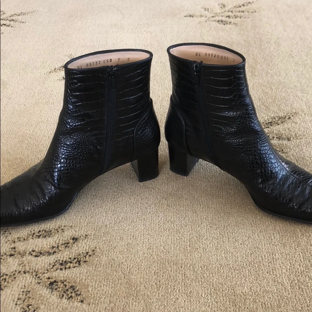 Salvatore Ferragamo Percy Crocodile Leather Bootie